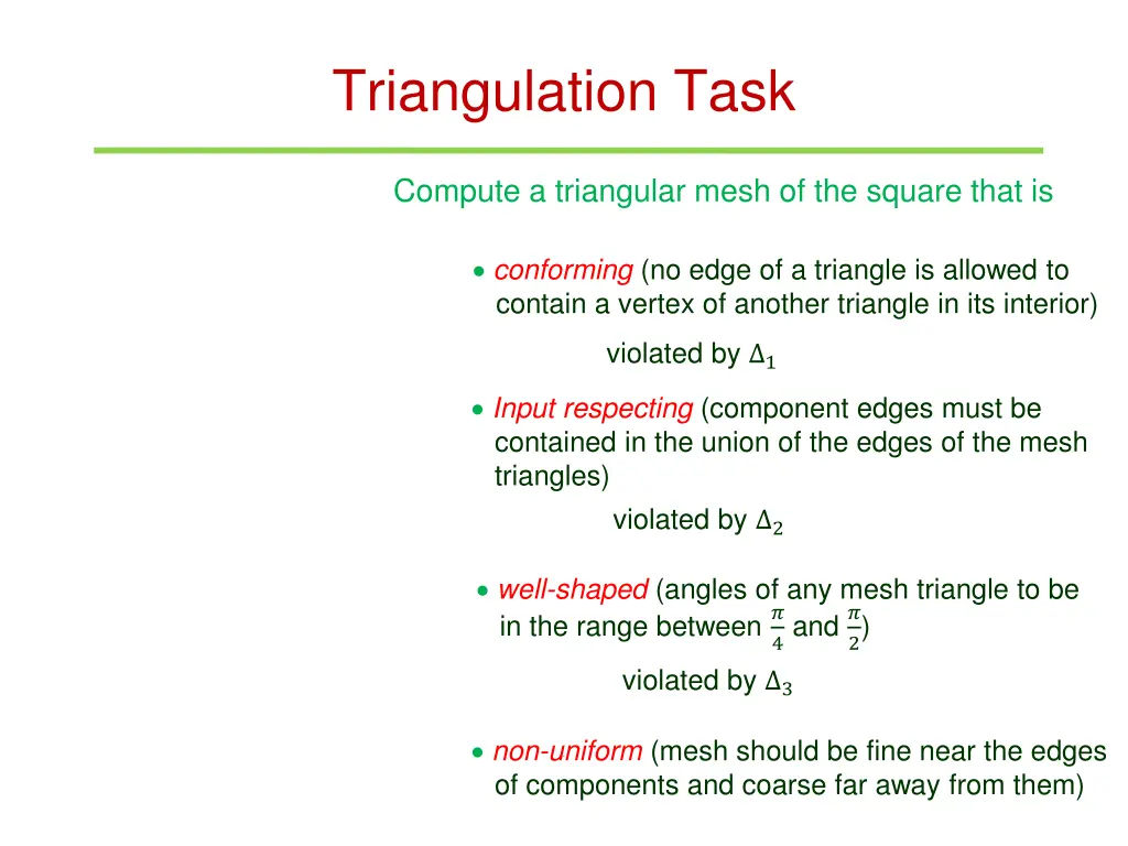 triangulation task