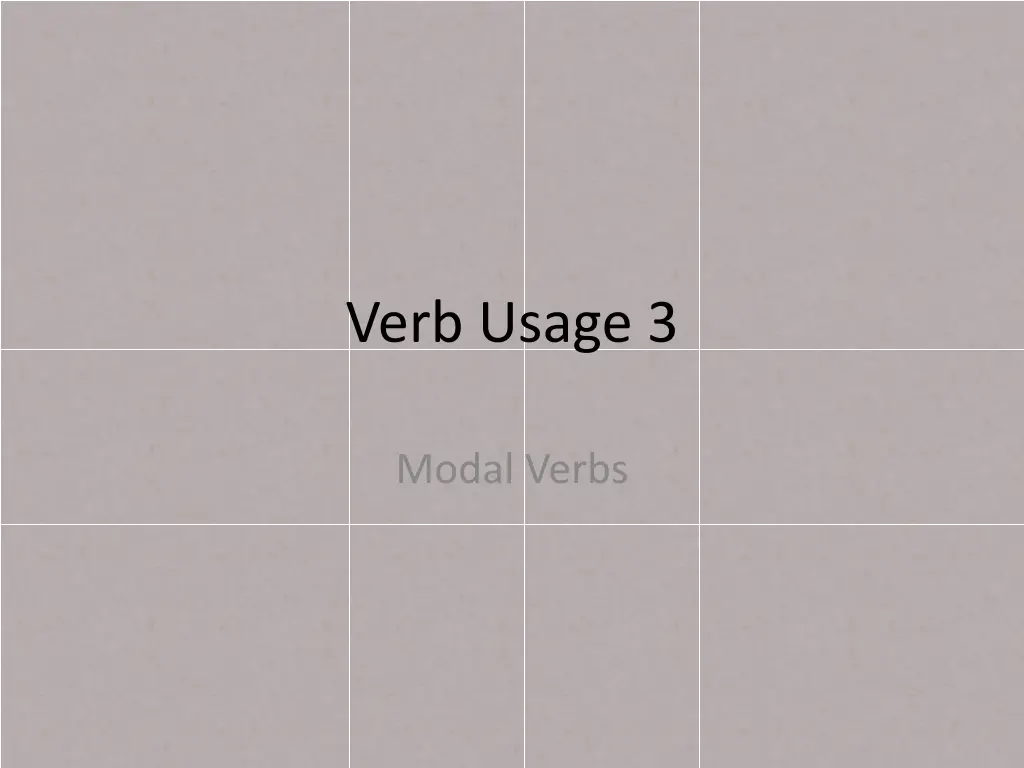verb usage 3