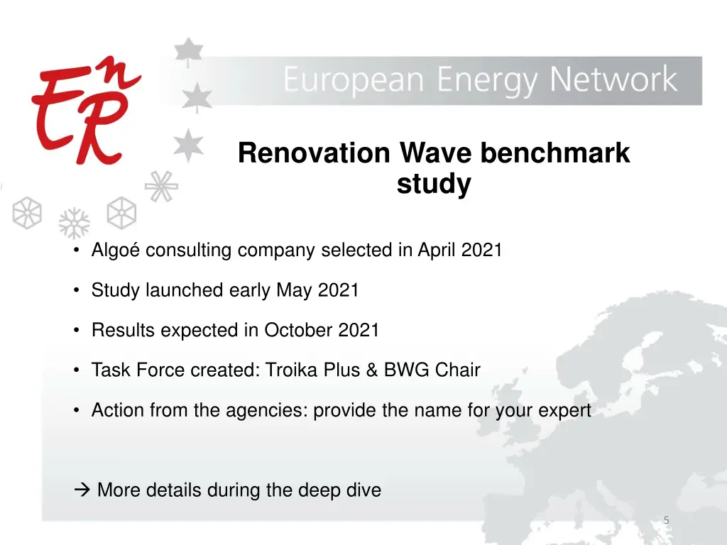 renovation wave benchmark study