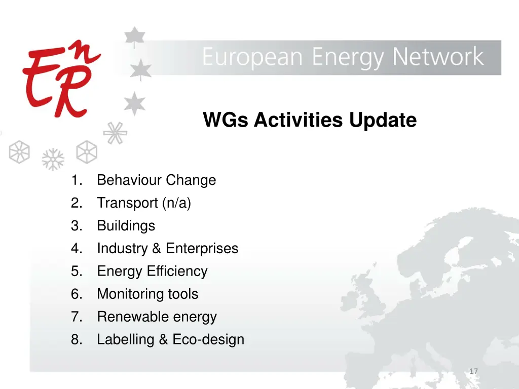 wgs activities update
