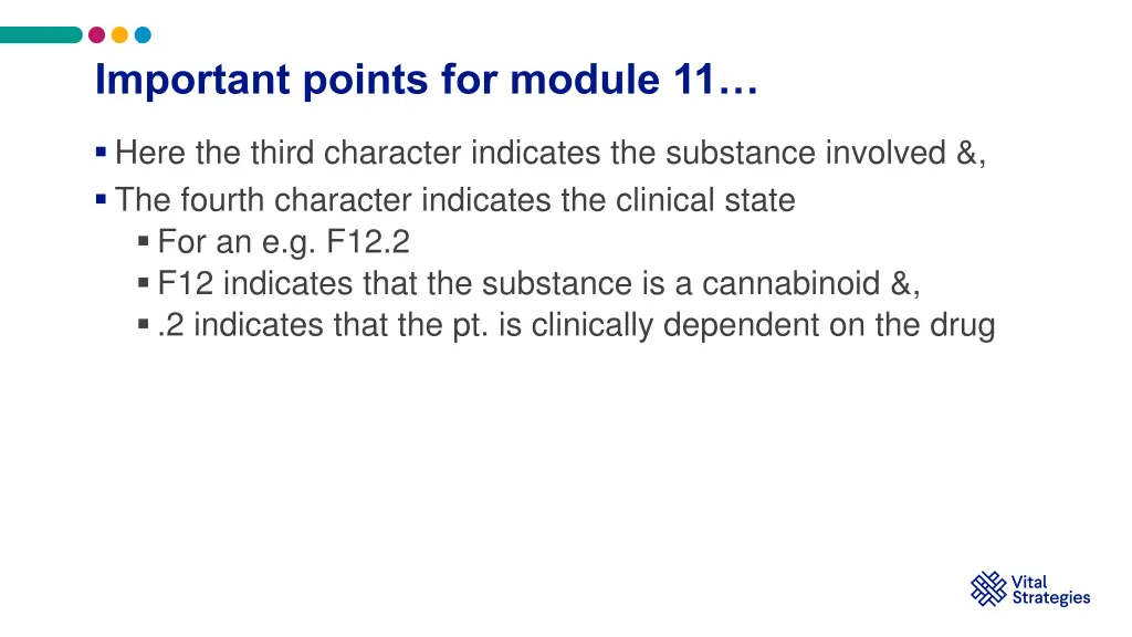 important points for module 11 3