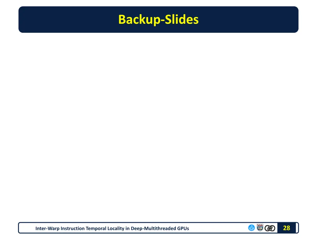 backup slides