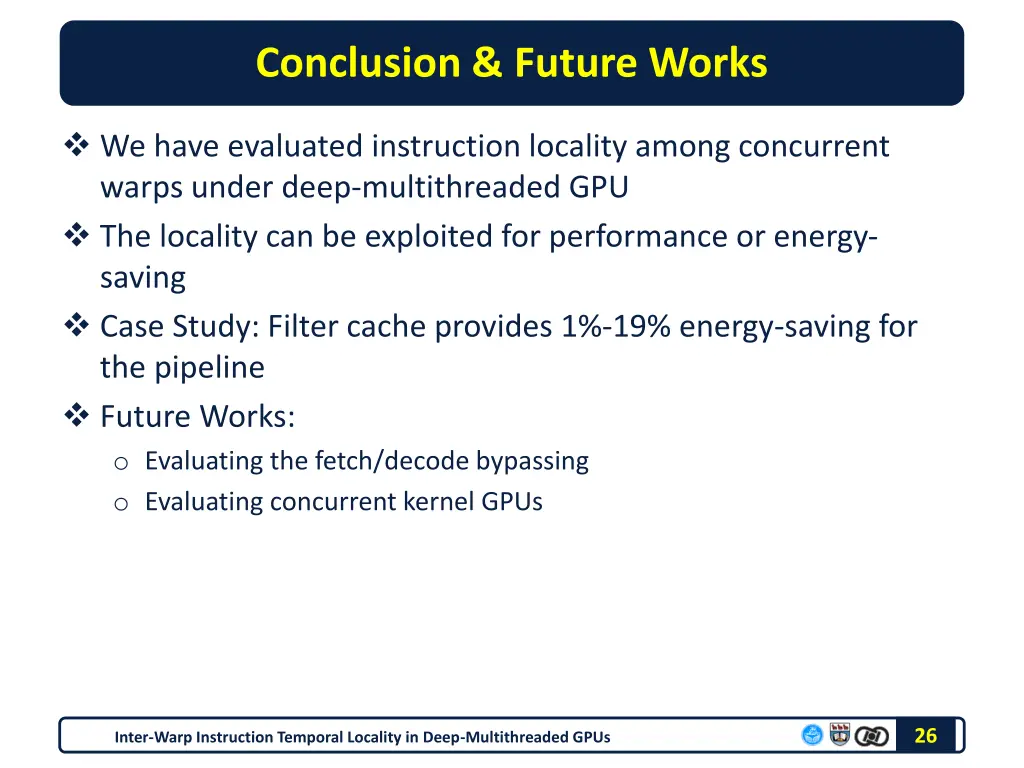 conclusion future works