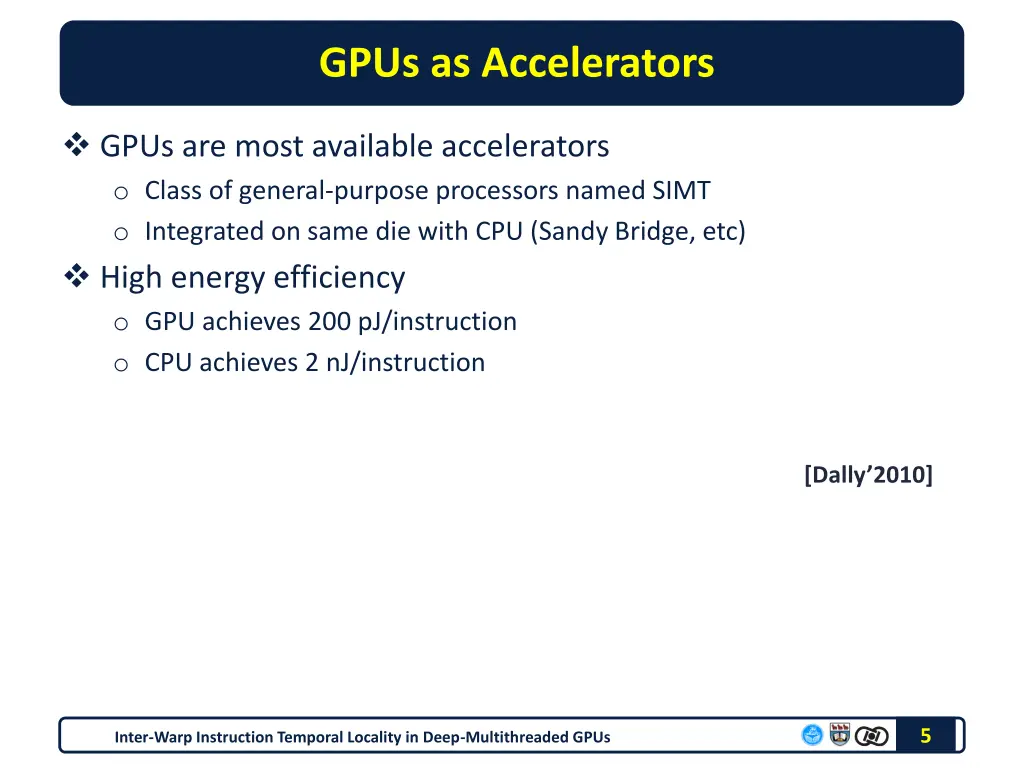 gpus as accelerators