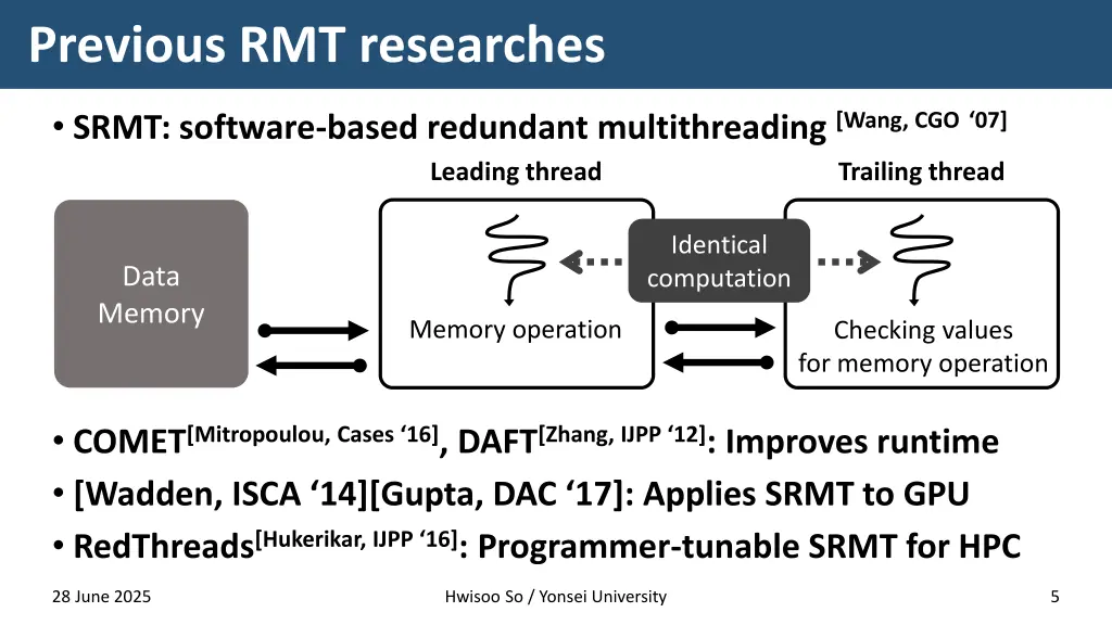 previous rmt researches