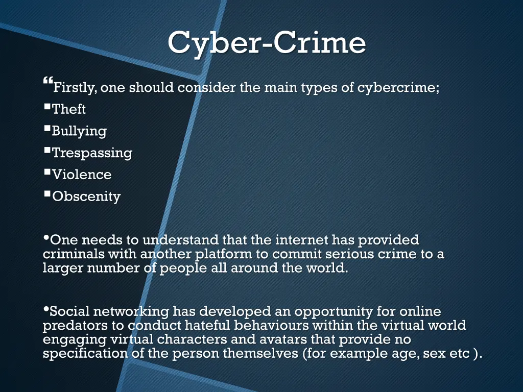 cyber crime