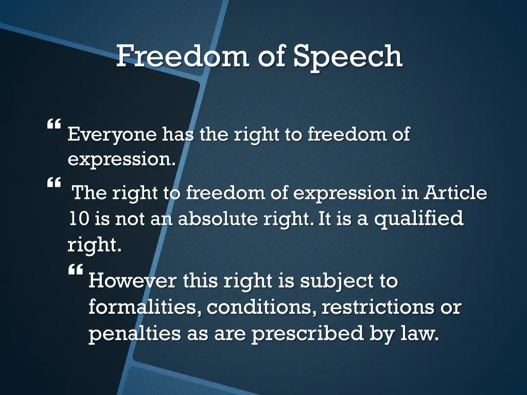 freedom of speech 1