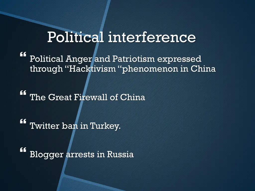 political interference political anger