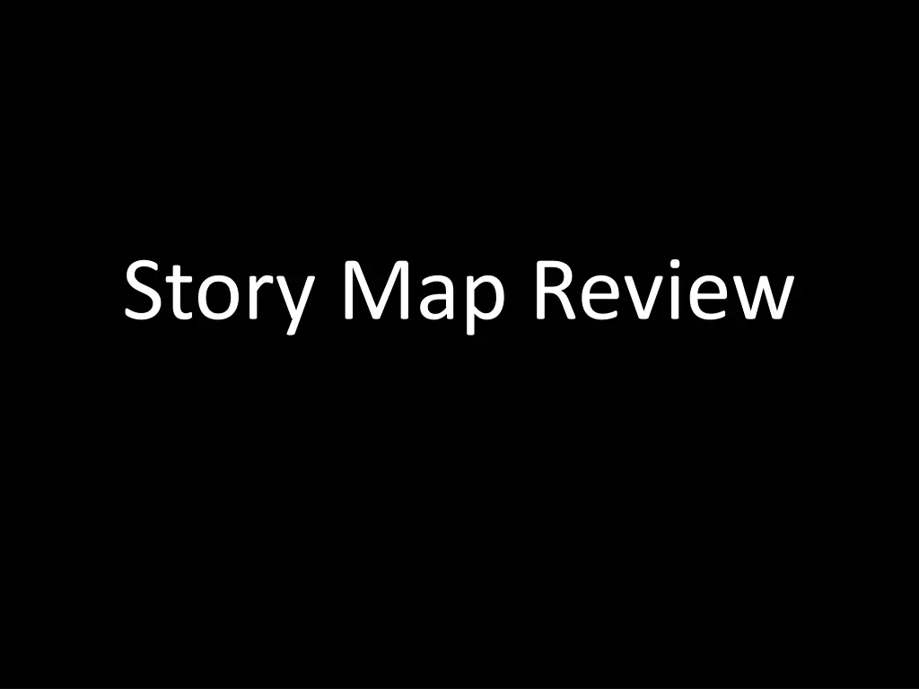 story map review