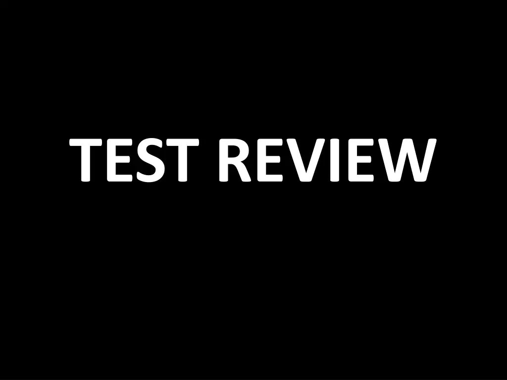 test review
