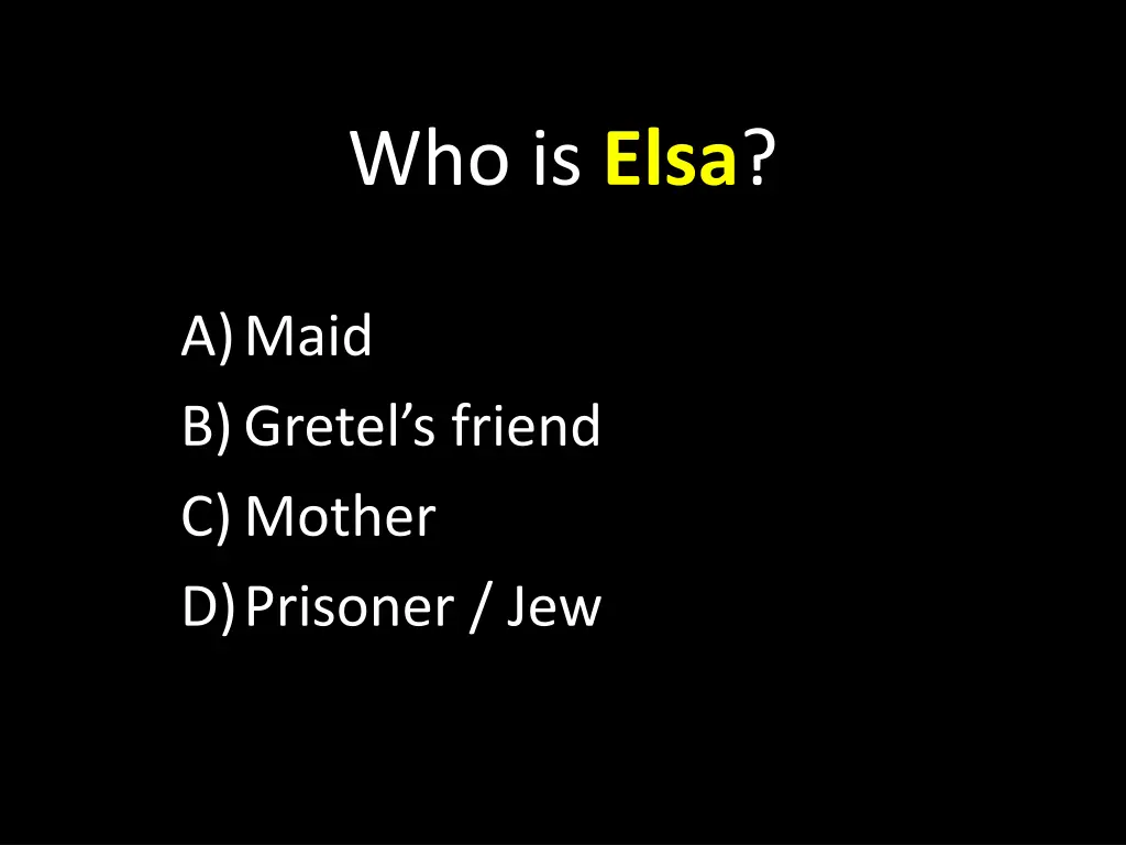who is elsa