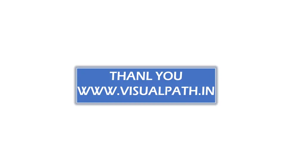 thanl you www visualpath in