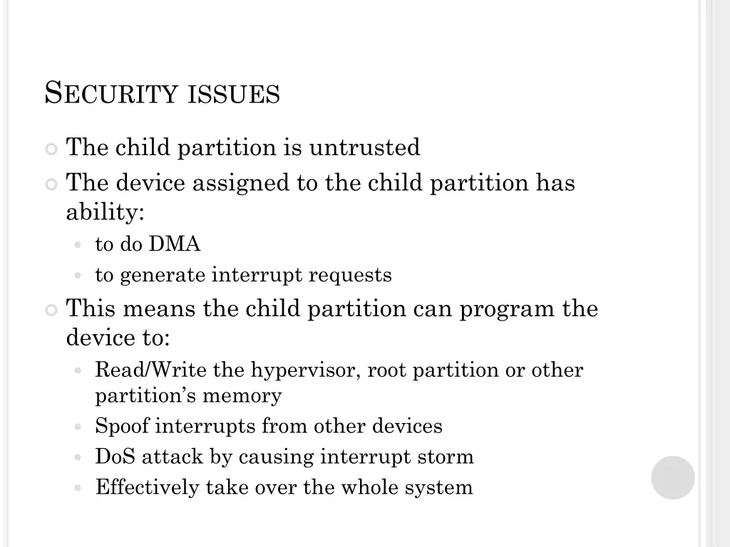 s ecurity issues