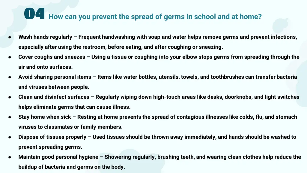 04 how can you prevent the spread of germs