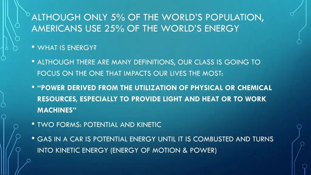 although only 5 of the world s population