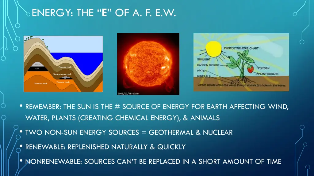 energy the e of a f e w 1