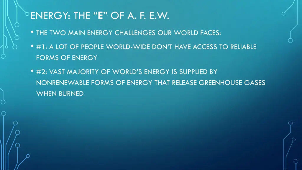 energy the e of a f e w 2