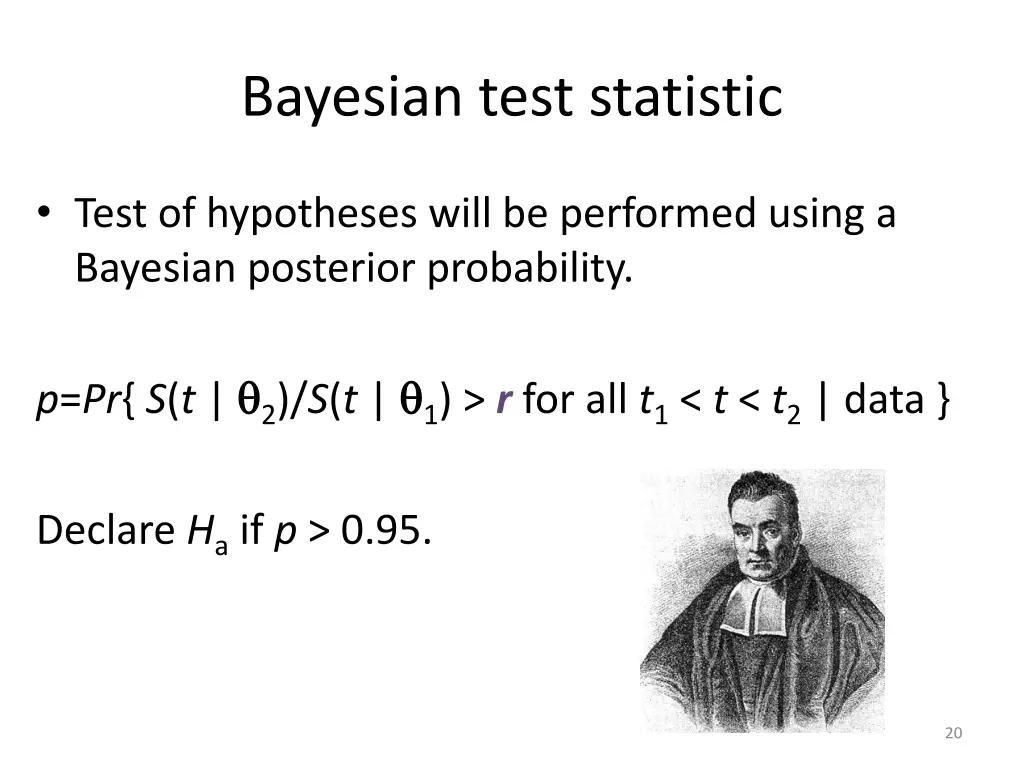 bayesian test statistic