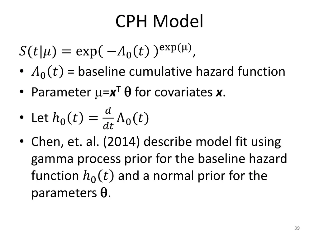 cph model