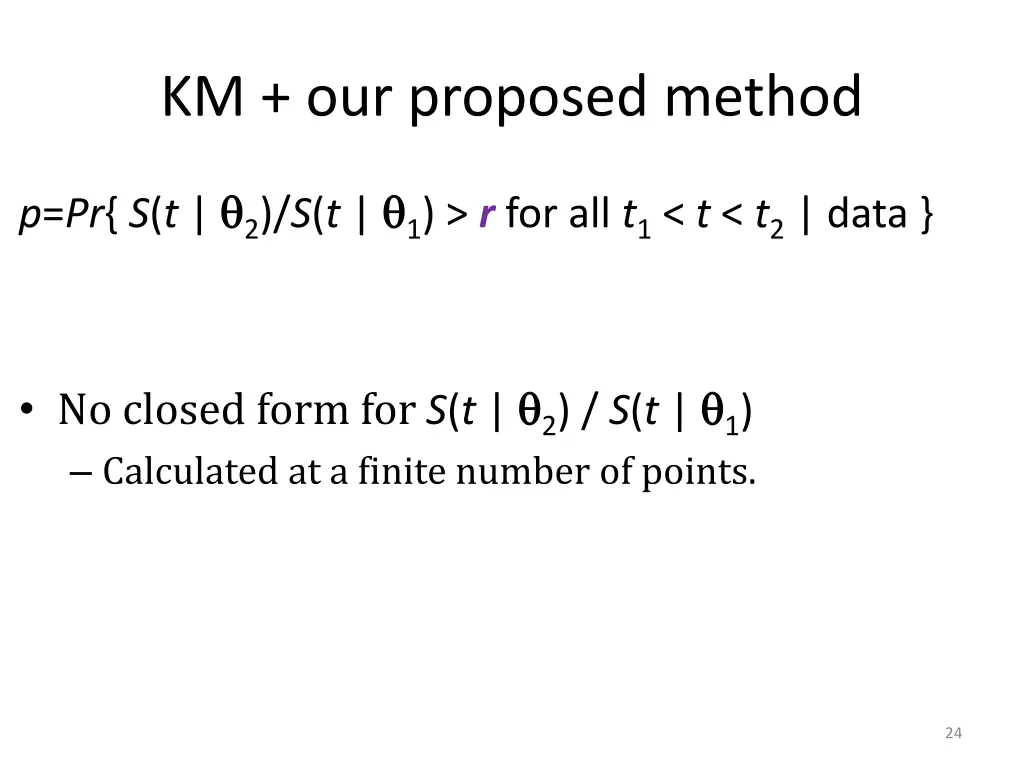 km our proposed method