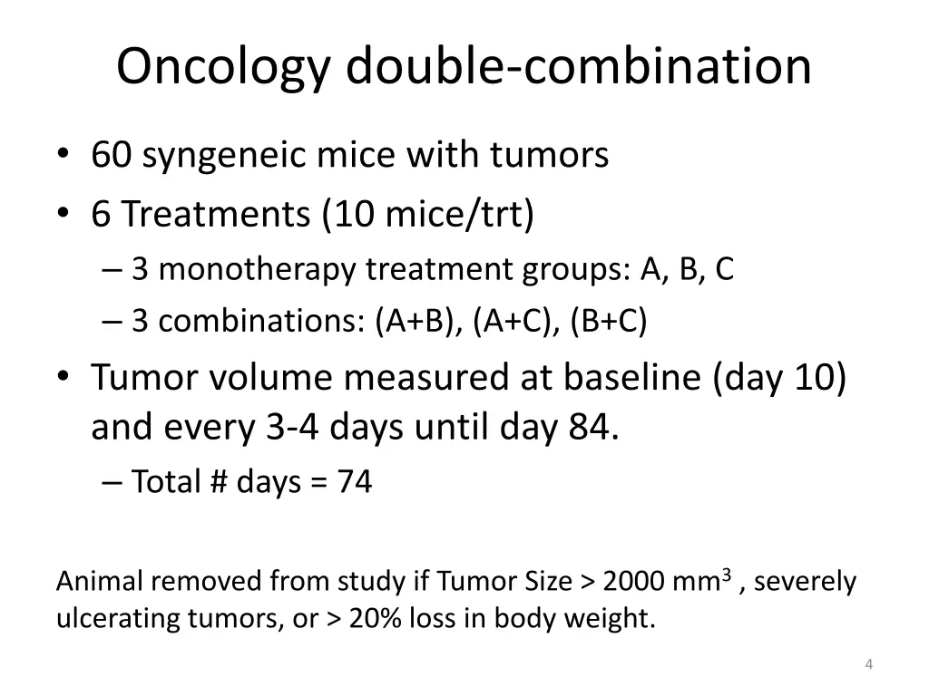 oncology double combination