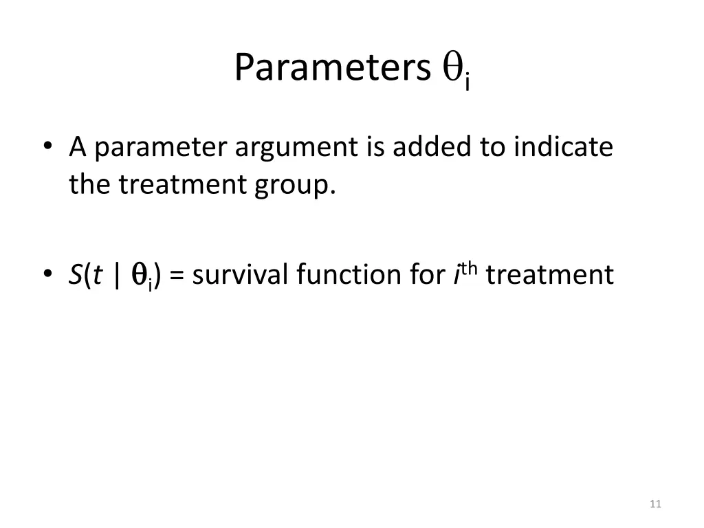 parameters i