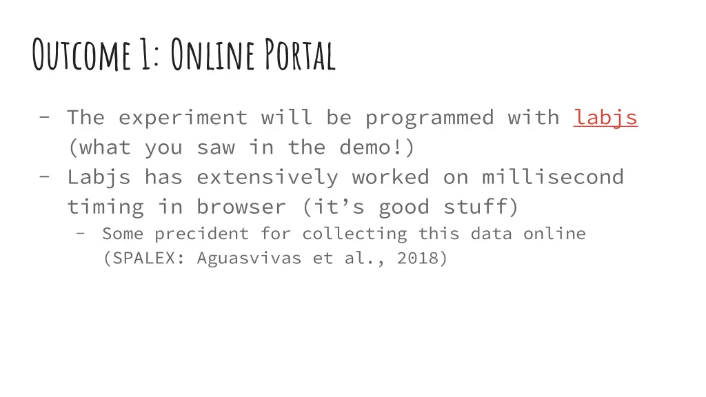 outcome 1 online portal 1