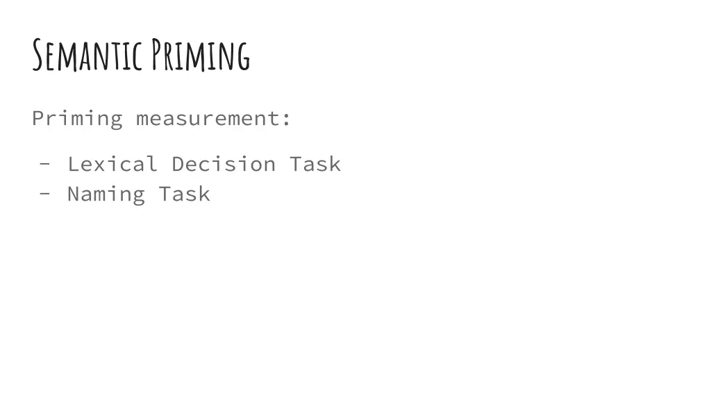 semantic priming 1