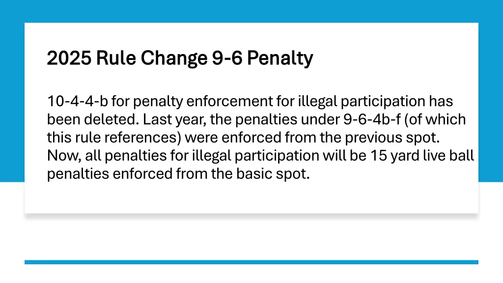 2025 rule change 9 2025 rule change 9 6 penalty