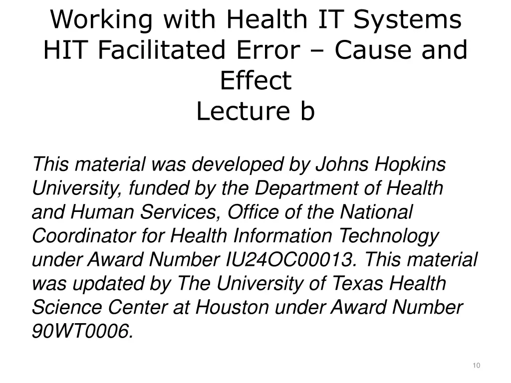 working with health it systems hit facilitated