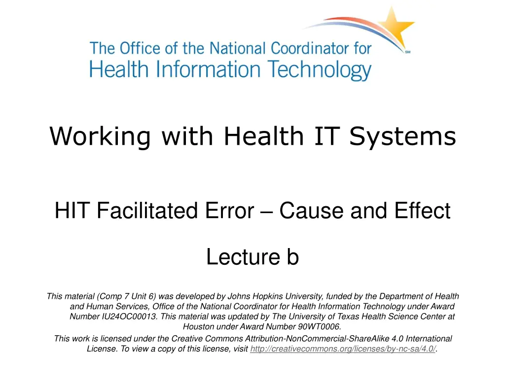 working with health it systems
