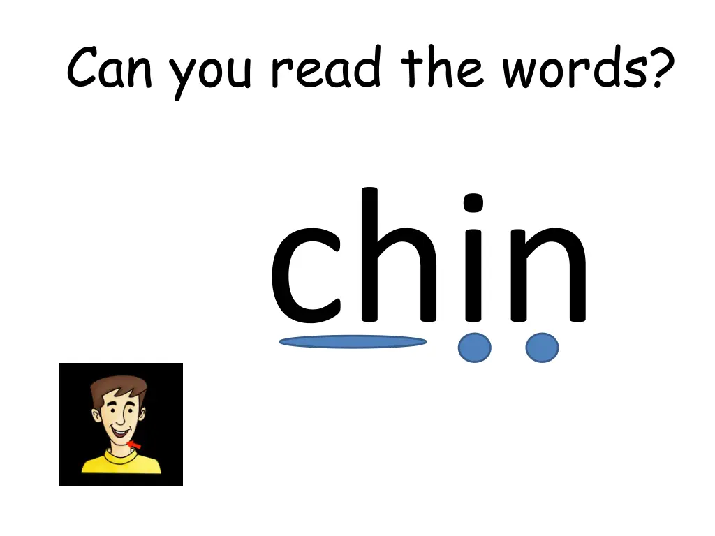 can you read the words