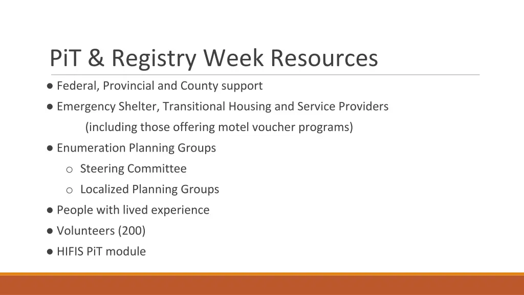 pit registry week resources