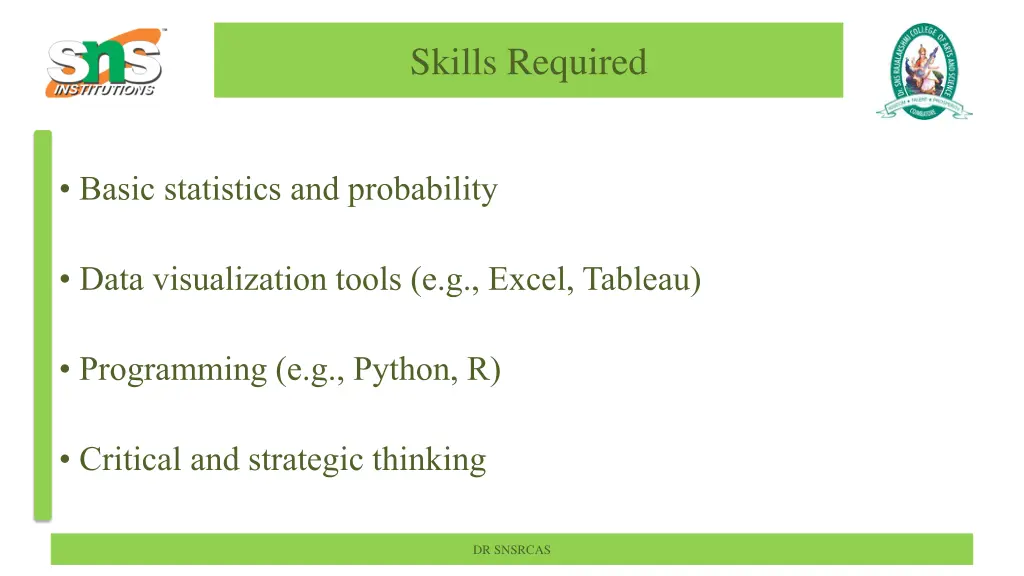 skills required