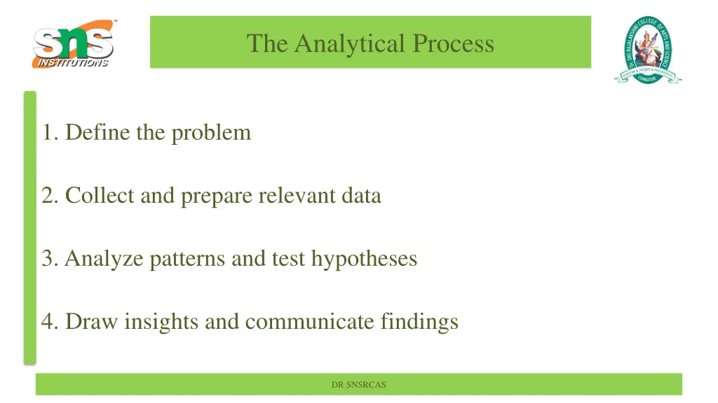 the analytical process