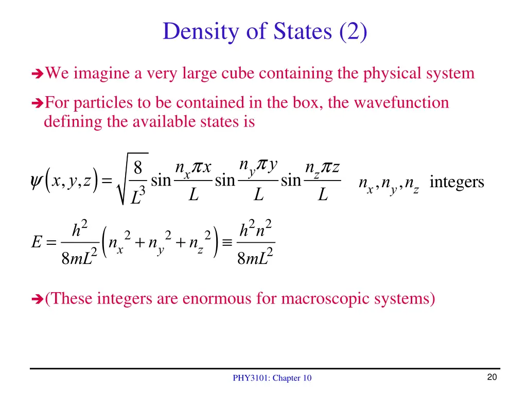 density of states 2