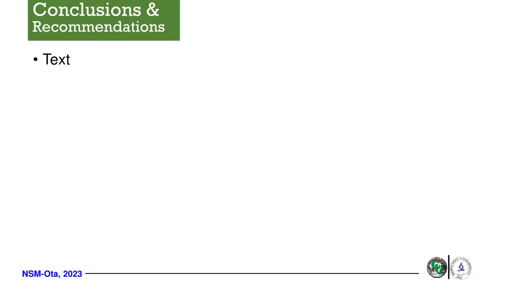 conclusions recommendations