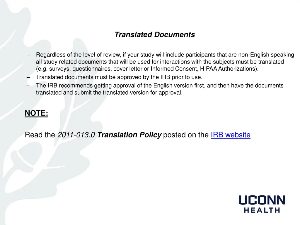 translated documents