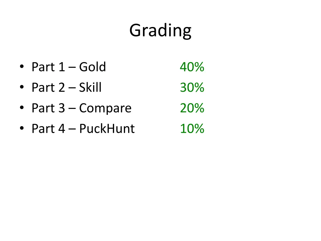 grading