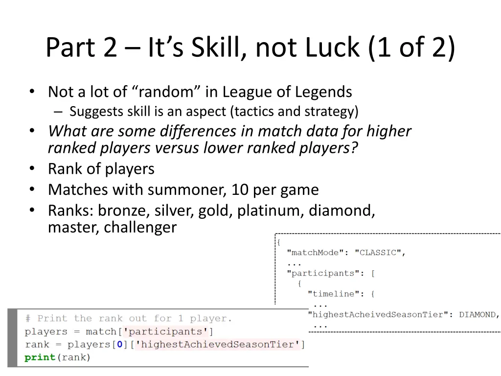part 2 it s skill not luck 1 of 2