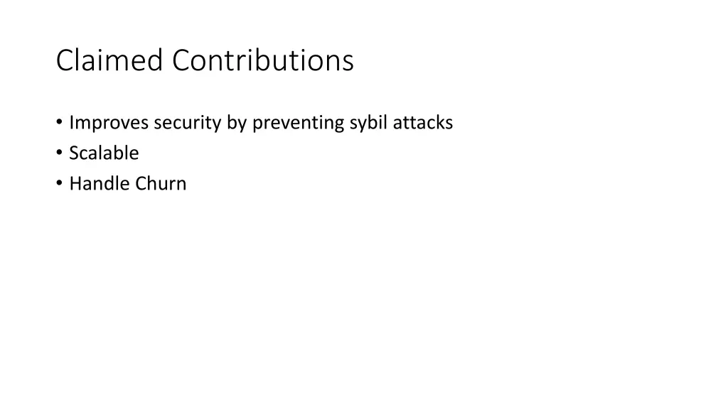 claimed contributions