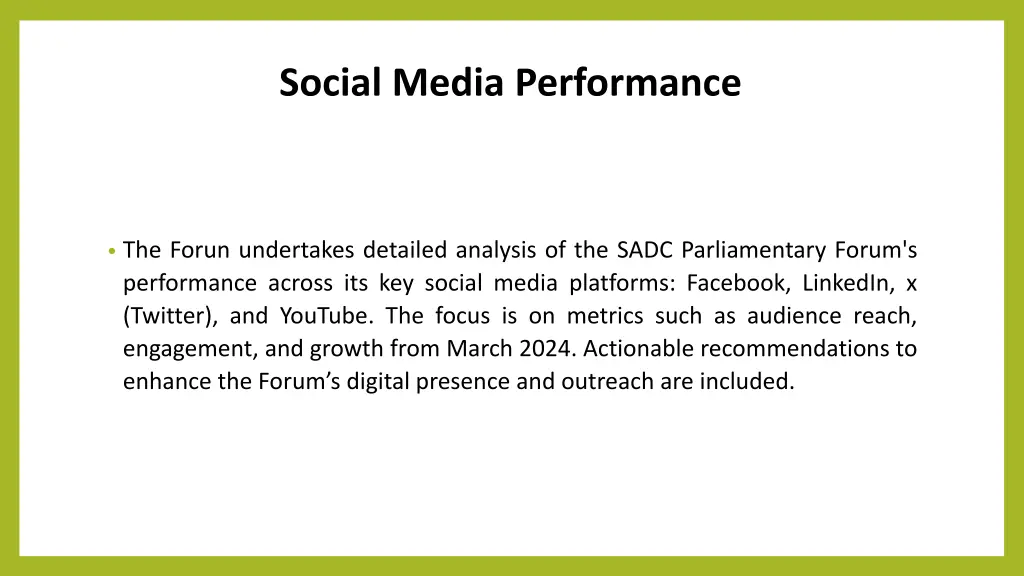 social media performance