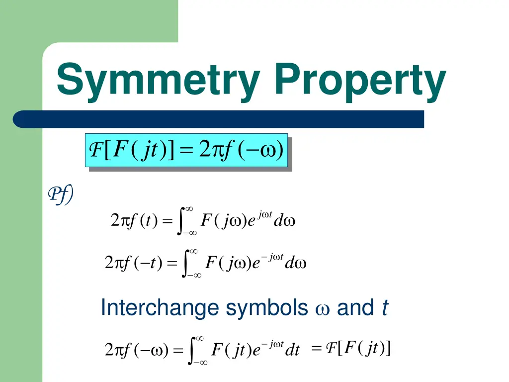 symmetry property