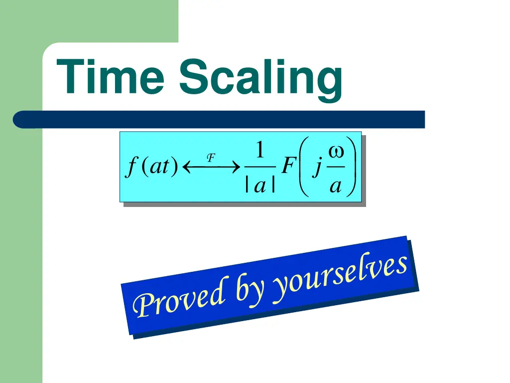 time scaling
