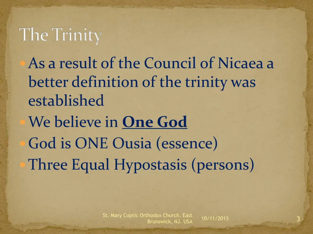 the trinity