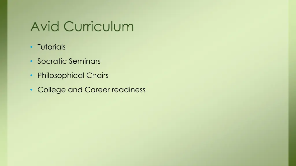 avid curriculum
