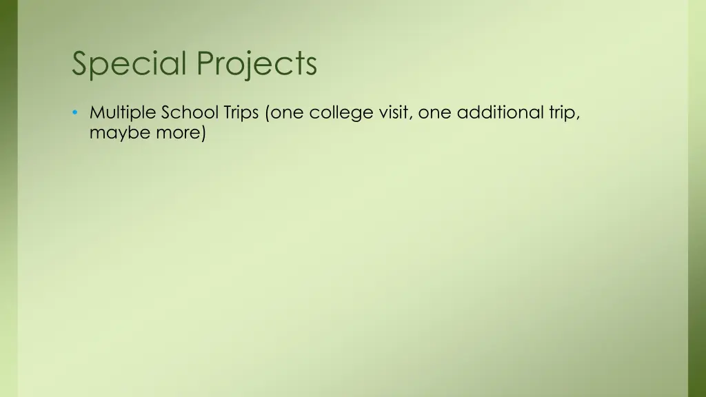 special projects