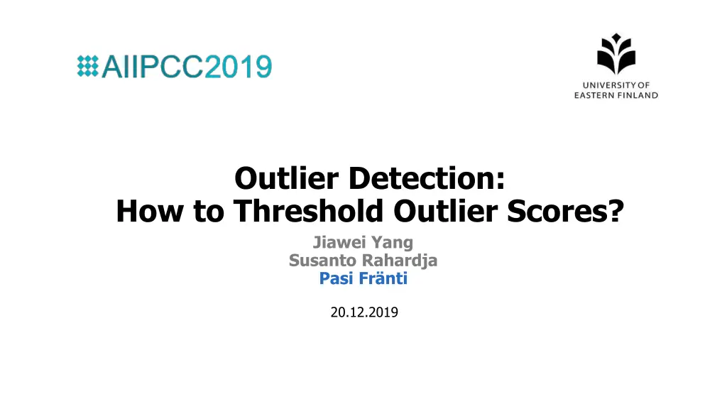 outlier detection how to threshold outlier scores