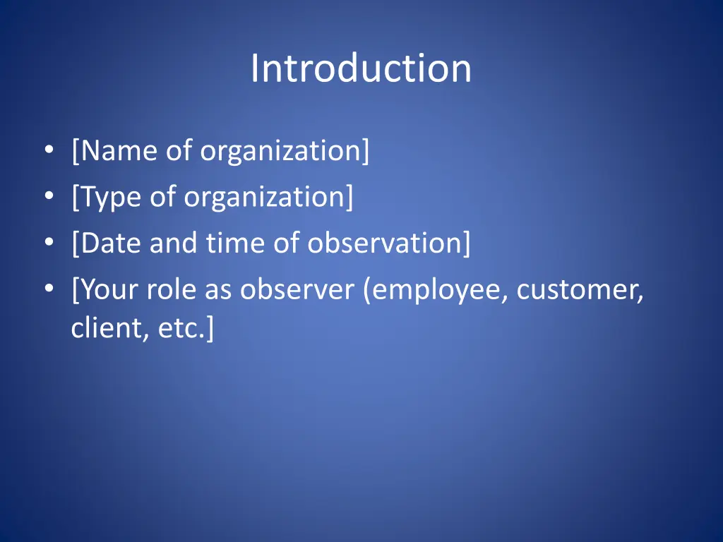 introduction