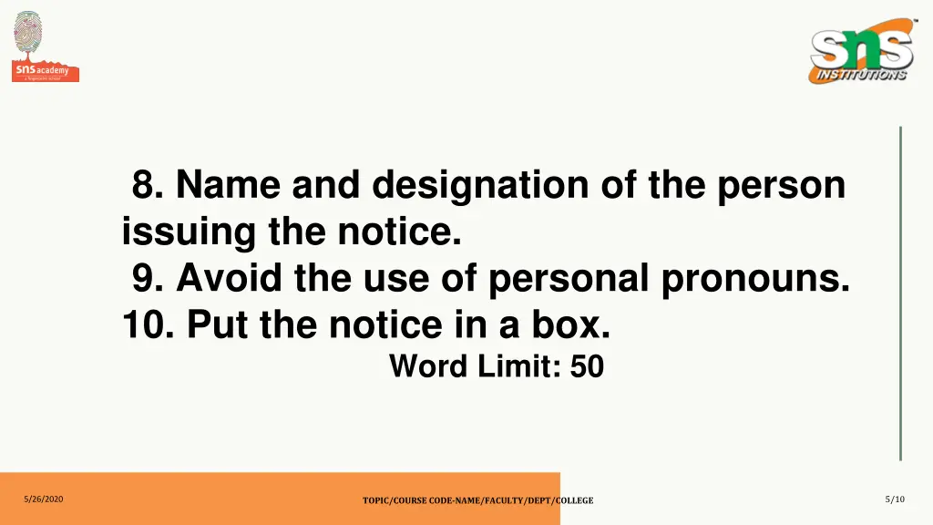 8 name and designation of the person issuing